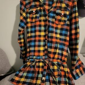 Plaid tunic